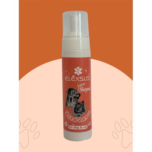 Elexsus Natural Kedi Ve Köpek Kuru Köpük Şampuanı 200ml